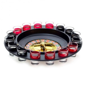 JOGO CASSINO ROLETA SHOT C/16 COPOS BEBIDA DRINK DESTILADO - 95977