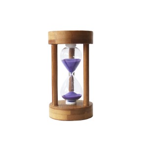 AMPULHETA EM MADEIRA 3 MINUTOS - 10 CM - 73319-RX