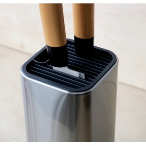 SUPORTE DE FACAS EM INOX E TESOURAS OU UTENSILIOS MAIORES 23CM X 10 CM - 6672