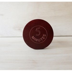 AMPULHETA EM MADEIRA 5 MINUTOS - 12 CM - 73317-AZ