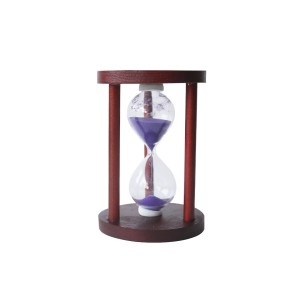 AMPULHETA EM MADEIRA 5 MINUTOS - 12 CM - 73317-RX