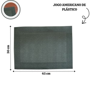 JOGO AMERICANO DE PLASTICO 30X45CM- 0937-30