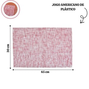 JOGO AMERICANO DE PLASTICO 30X45CM- 0937-33