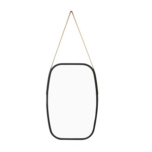 ESPELHO OVAL DE PLÁSTICO DECORATIVO DE PAREDE 42.8X64,8CM COM ALÇA - 92824-MRPT