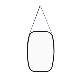 ESPELHO OVAL DE PLÁSTICO DECORATIVO DE PAREDE 42.8X64,8CM COM ALÇA - 92824-PT