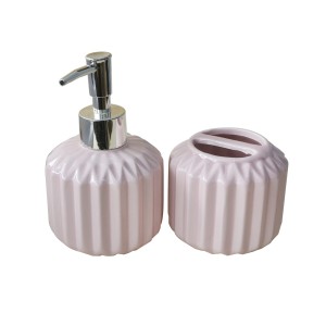 KIT DE BANHEIRO EM CERÂMICA COM 02 PEÇAS - 397-RS