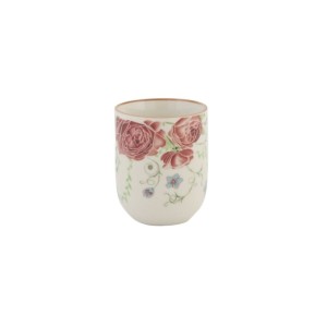 CONJUNTO DE 04 CANECAS ORIENTAL PARA CHÁ DE PORCELANA 150ML (CADA)  ESTAMPA FLORAL  - CN30A-RS