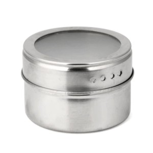 POTE PORTA CONDIMENTO DE INOX 4CM COM IMÃ - TRC8714