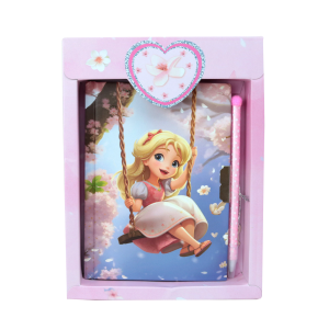 DIÁRIO DA MENINA NO BALANÇO COM CADEADO E CANETA  56 FOLHAS - SXFS14067-C