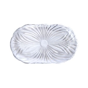 BANDEJA DE CENTRO DE MESA E PETISQUEIRA OVAL ALBERTA 24X14CM - 7044