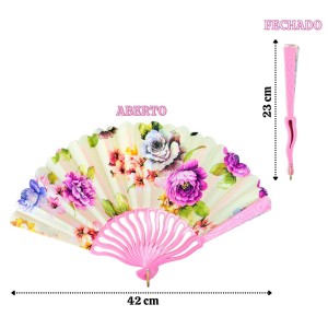 LEQUE DE PLÁSTICO E TECIDO 42X23CM - HZ89403-RS