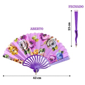 LEQUE DE PLÁSTICO E TECIDO 42X23CM - HZ89403-RX