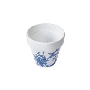 VASO DECORATIVO EM CERAMICA COM SUPORTE 8X9CM - GDR0364-A