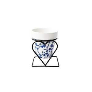 VASO DECORATIVO EM CERAMICA COM SUPORTE 8X9CM - GDR0364-C
