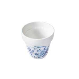VASO DECORATIVO EM CERAMICA COM SUPORTE 8X9CM - GDR0364-D