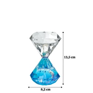 AMPULHETA DE OLEO LIQUIDO COM TEMPORIZADOR DIAMANTE - 5604-B