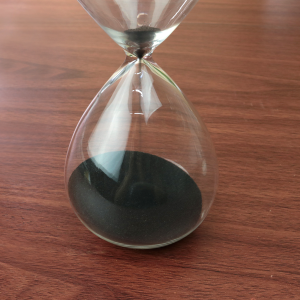 AMPULHETA DE VIDRO 10 MINUTOS 16,5CM - 767153-PT