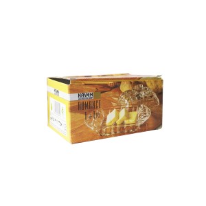 MANTEIGUEIRA DE VIDRO COM DETALHES E TAMPA 17CM - BM1179186