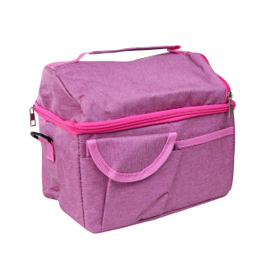 BOLSA TÉRMICA POLIESTER  ALÇA AJUSTÁVEL E FORRO DE ALUMÍNIO - CA15328-RS