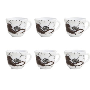 JOGO DE XÍCARA DE CAFÉ DE PORCELANA COM 12 PEÇAS 50 ML CADA - FDK2556-B