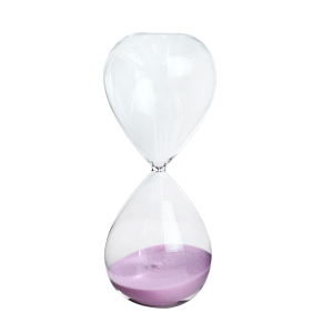 AMPULHETA DE VIDRO 30 MINUTOS 20X8CM - 5271-RS